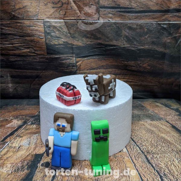 Minecraft Set Minecraft modellierte Figur Fondantfigur Tortenfigur Torte Torten Tuning Geburtstagstorte Suhl Hochzeitstorte Kindertorten Babytorten Fondant online